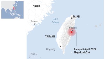 peta gempa taiwan